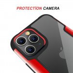 Wholesale iPhone 11 Pro Max (6.5in) Clear IronMan Armor Hybrid Case (Red)